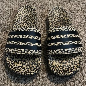 Adidas Leopard Women’s Adilette Comfort Slides